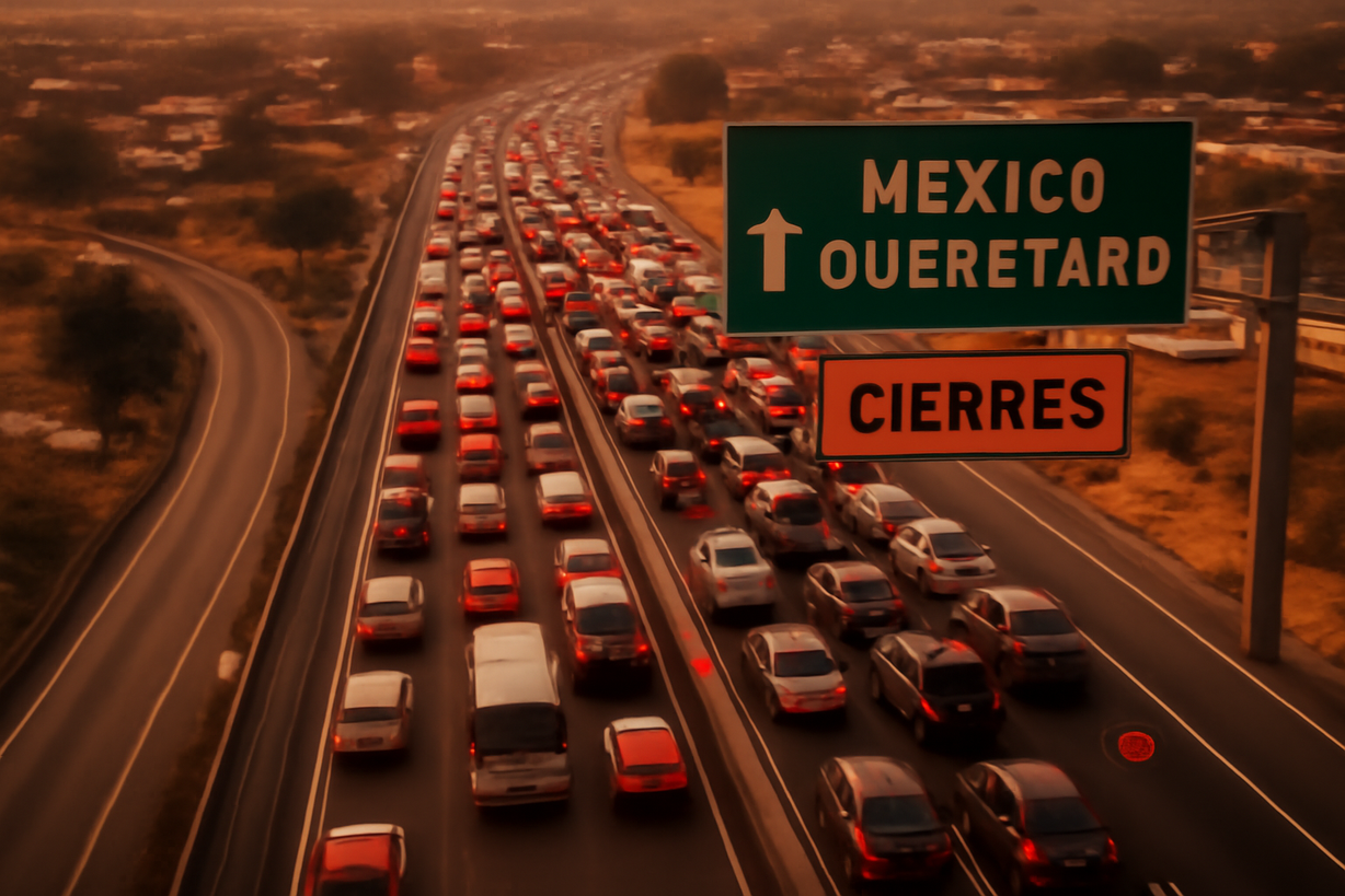 Cierres en la autopista México-Querétaro: ¡Verifica antes de viajar!