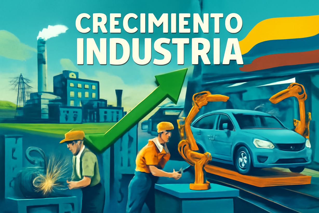 Colombia avanza hacia la industrialización: PIB crece un 2,2% a pesar de la caída del petróleo