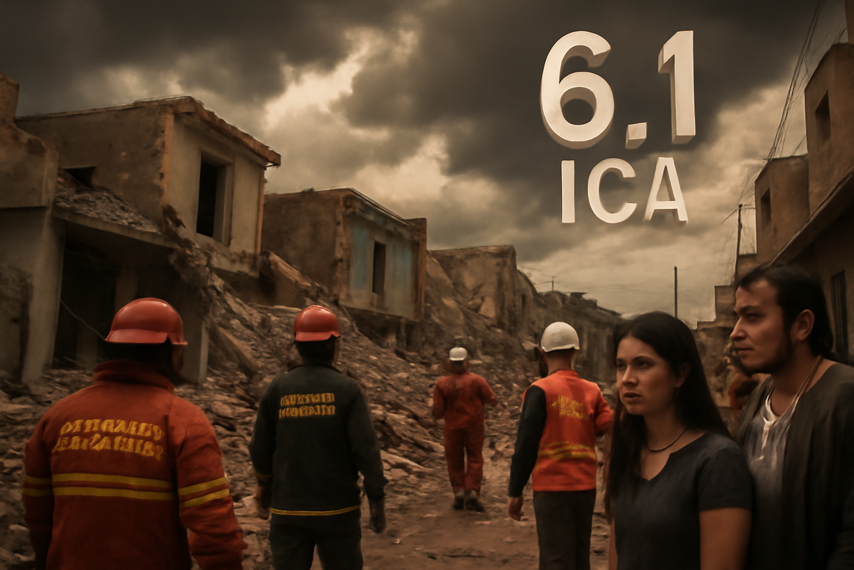 Terremoto de 6.1 en Ica: 27 heridos y alerta por réplicas