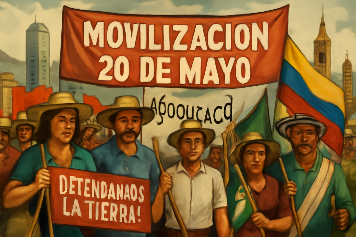 Campesinos Colombianos Anuncian Paro Nacional por la Jurisdicción Agraria