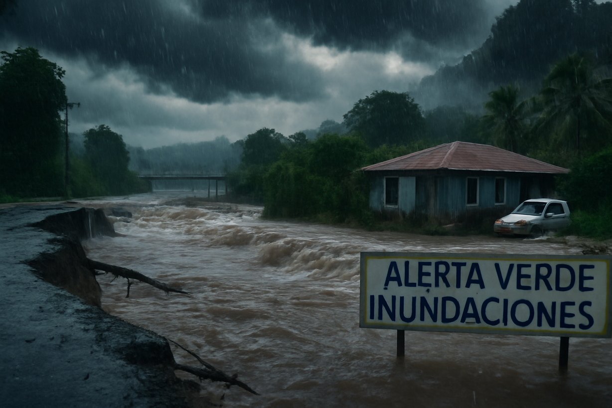 Alerta Verde en Costa Rica por Fuertes Lluvias e Inundaciones