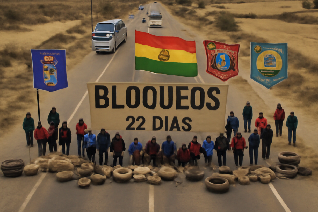 Bolivia: 22 Días de Bloqueos y Crisis de Suministros