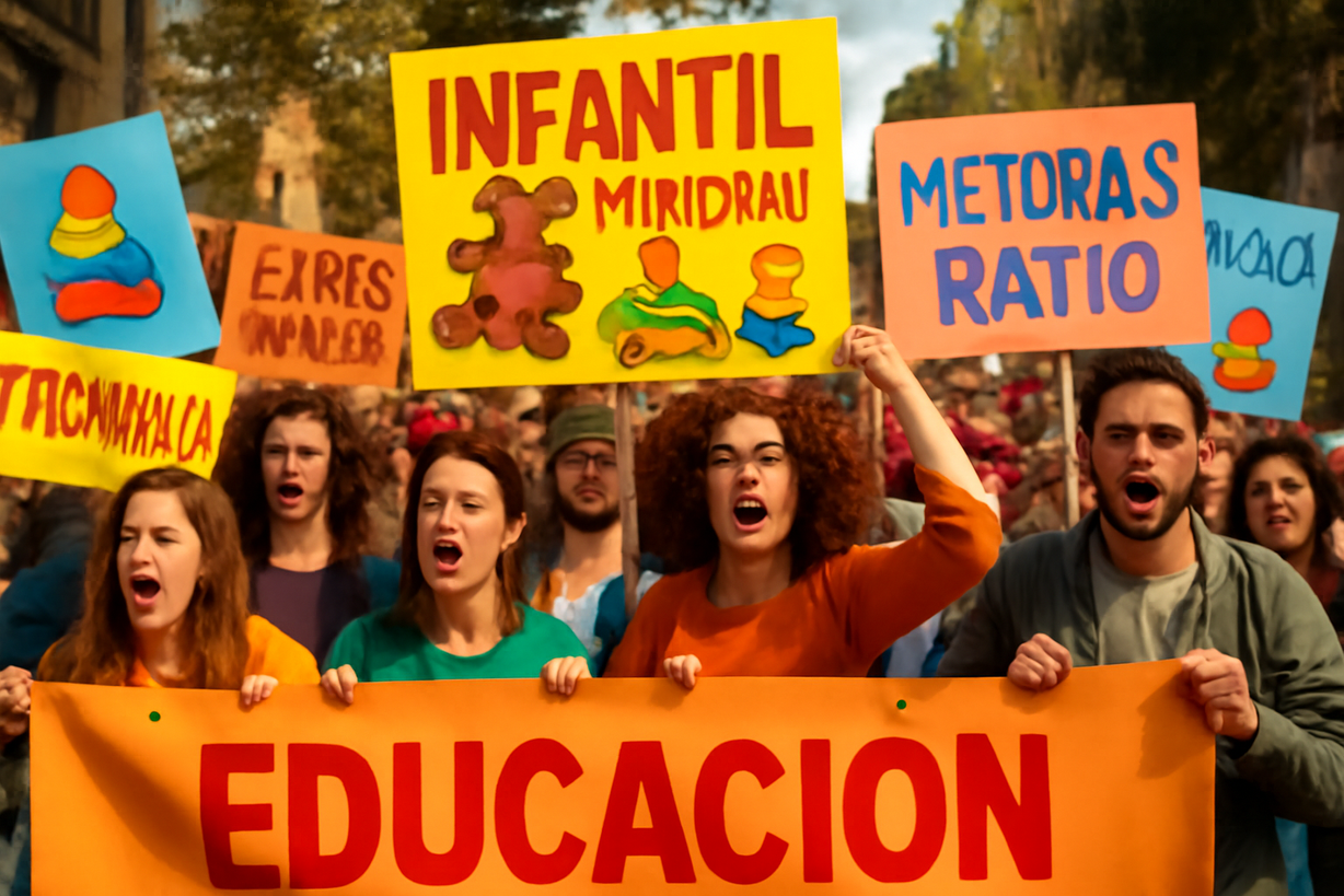 Protestas en Madrid: Exigen Dignidad y Mejora en la Educación Infantil