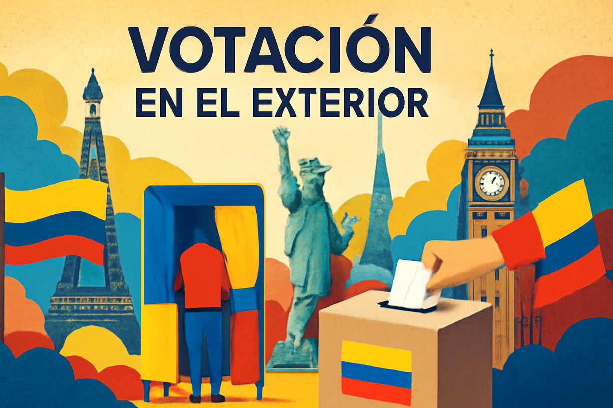 Colombianos en el exterior inician votación para elecciones presidenciales