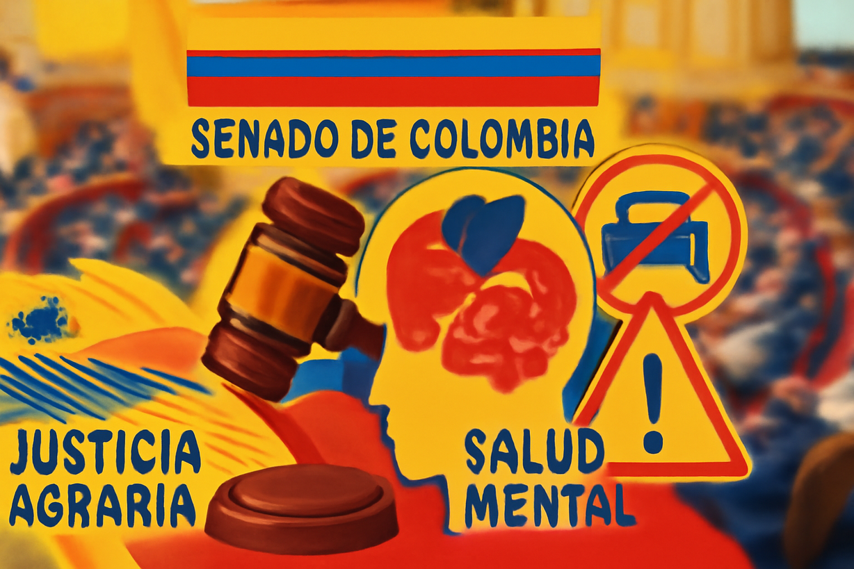 Senado de Colombia Debate Justicia Agraria y Fotomultas en Sesión Plenaria