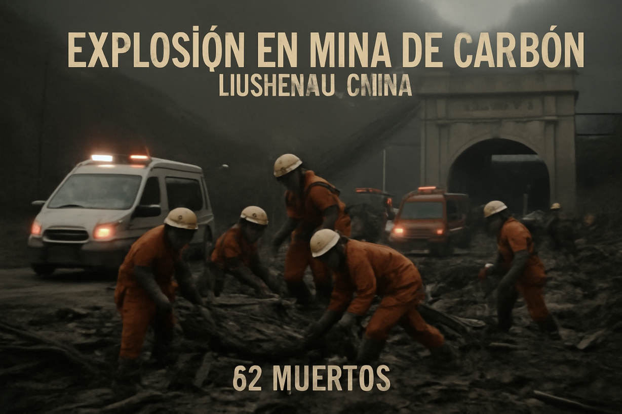 Tragedia en mina de carbón en China: 82 muertos y 128 heridos