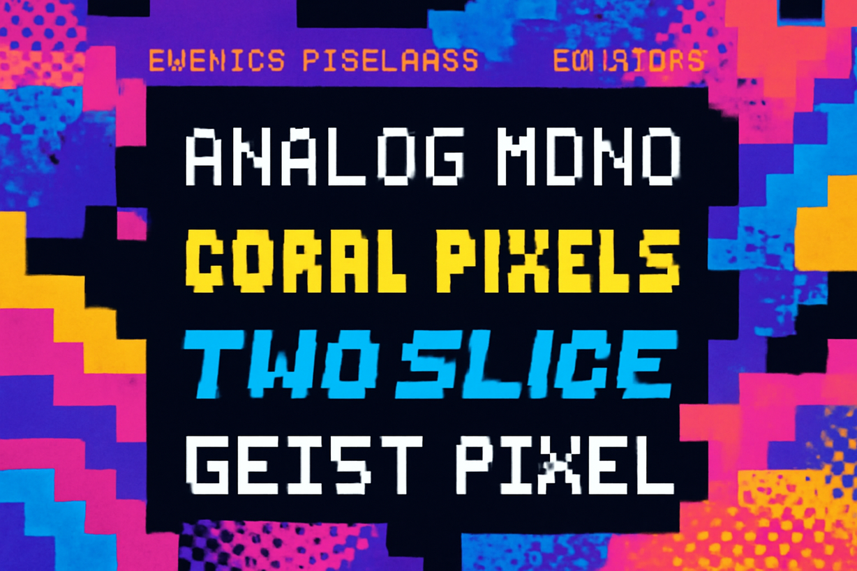 Fuentes Tipográficas Modernas: Nostalgia Pixelada de los 90