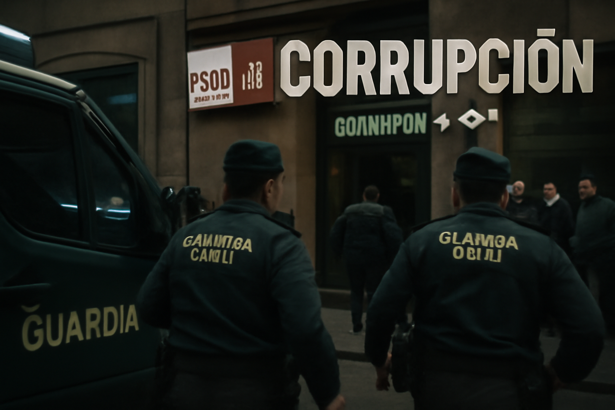 Escándalo de Corrupción: La Guardia Civil Registra la Sede del PSOE