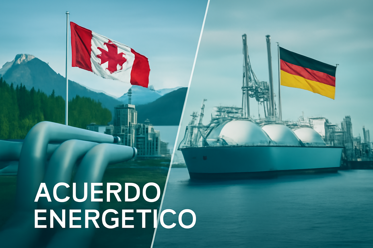 Canadá y Alemania sellan histórico acuerdo de GNL para reducir dependencia energética de Rusia