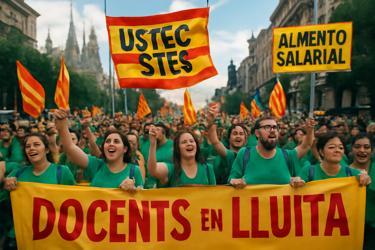 Crisis Educativa en Catalunya: Huelga de Profesores Exige Mejores Condiciones