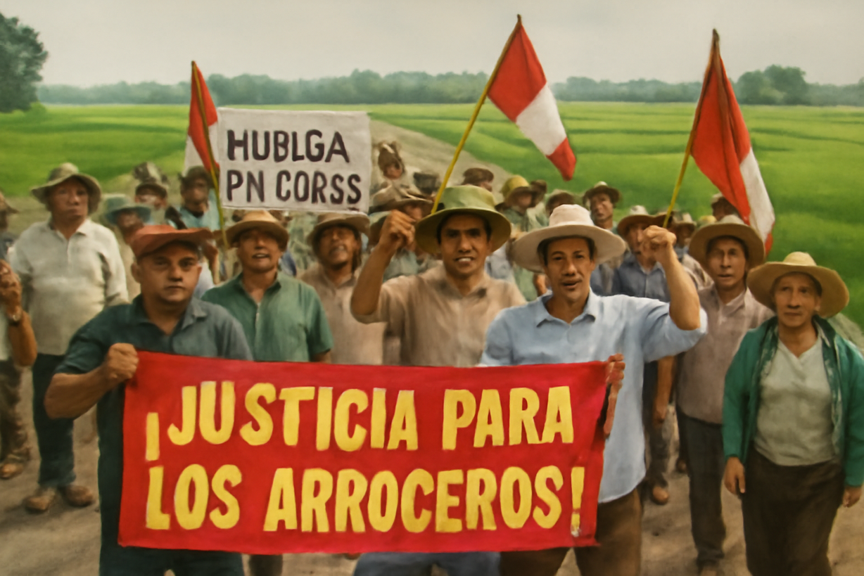 Productores de arroz en Perú intensifican huelga por mejoras urgentes