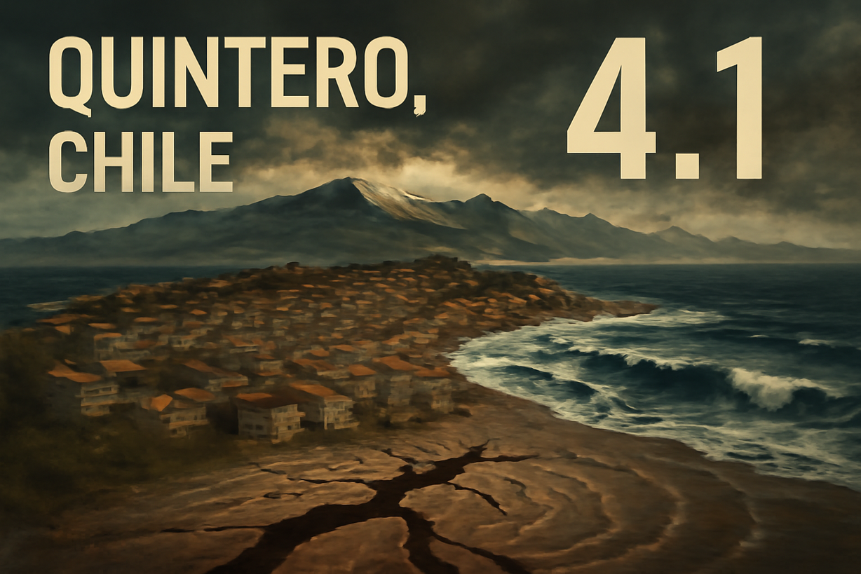Sismo de 4.1 sacude Quintero, Chile: Preparación ante temblores esenciales