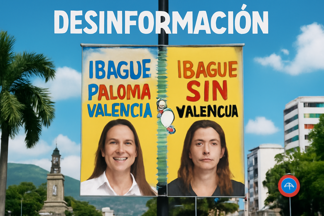 Desinformación en Ibagué: Imagen manipulada contra Paloma Valencia se vuelve viral