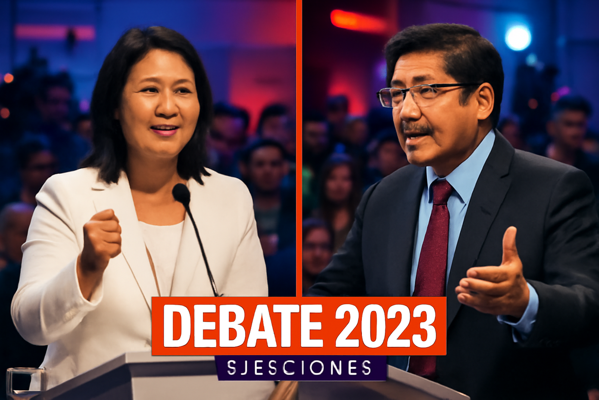 Debate Presidencial: Keiko Fujimori y Roberto Sánchez se Enfrentan en Lima
