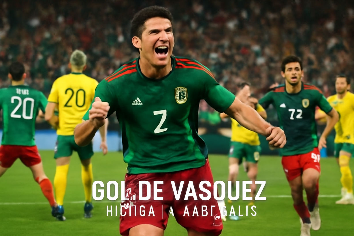 México supera a Australia con un gol de Vásquez y brilla Ochoa