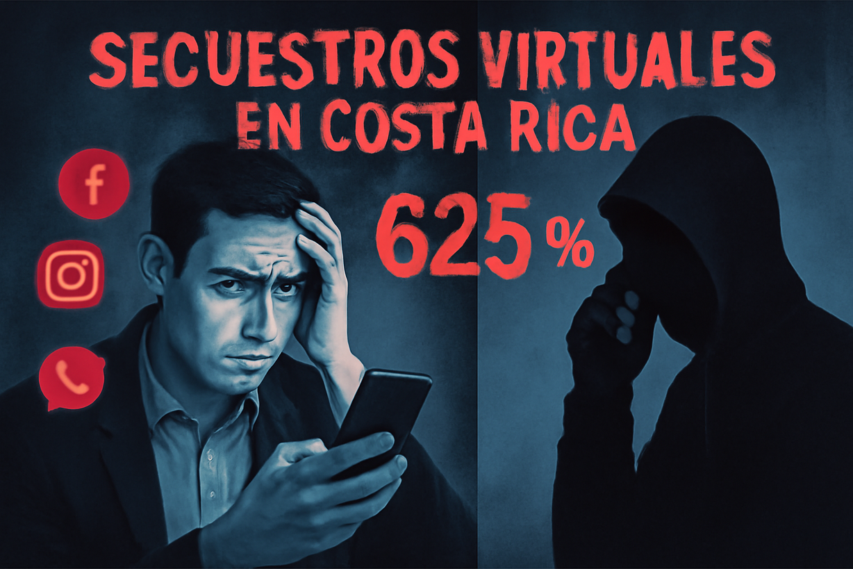 Aumento alarmante: secuestros virtuales en Costa Rica crecen un 625% en un año