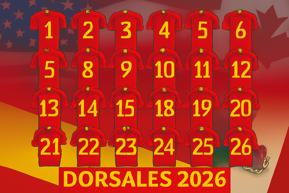 Gavi sorprende con el dorsal 9 en la lista de convocados para el Mundial 2026
