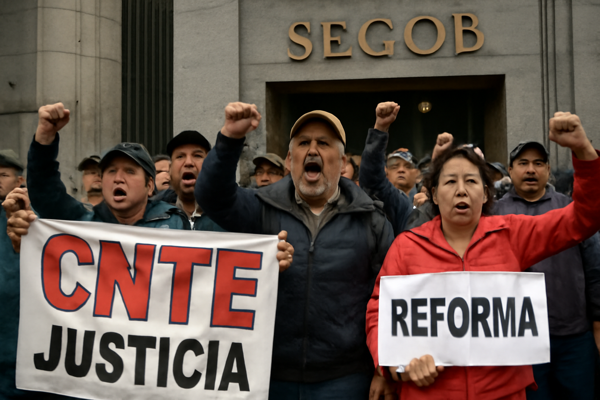 Frustración en la CNTE: Sin acuerdos tras reunión con el gobierno