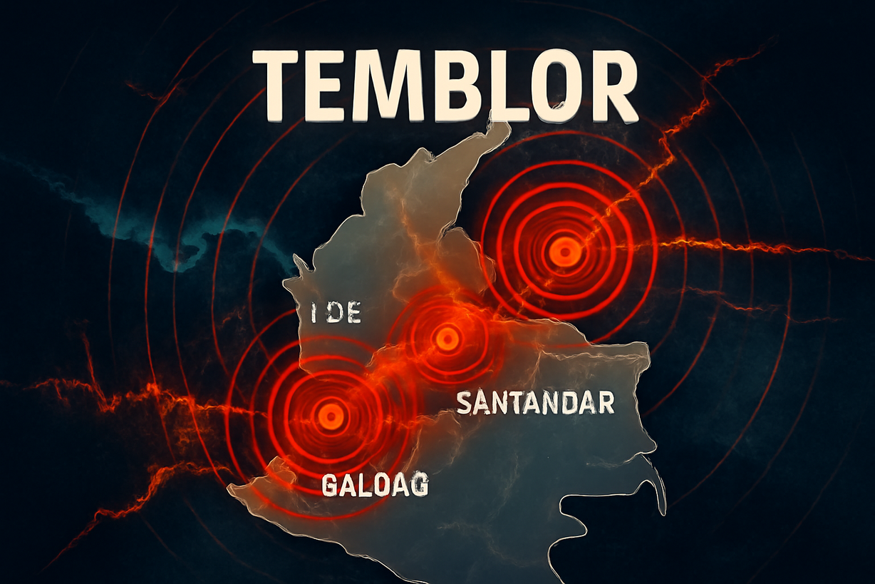 Colombia: Seis sismos sacuden Santander y Caldas el 2 de junio de 2026