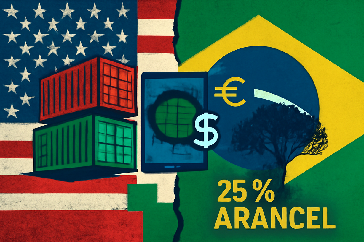 Trump Propone Arancel del 25% a Importaciones de Brasil por Prácticas Desleales