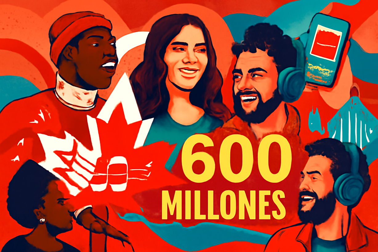 Canadá destina 600 millones para apoyar la música local ante el 'impuesto al streaming'