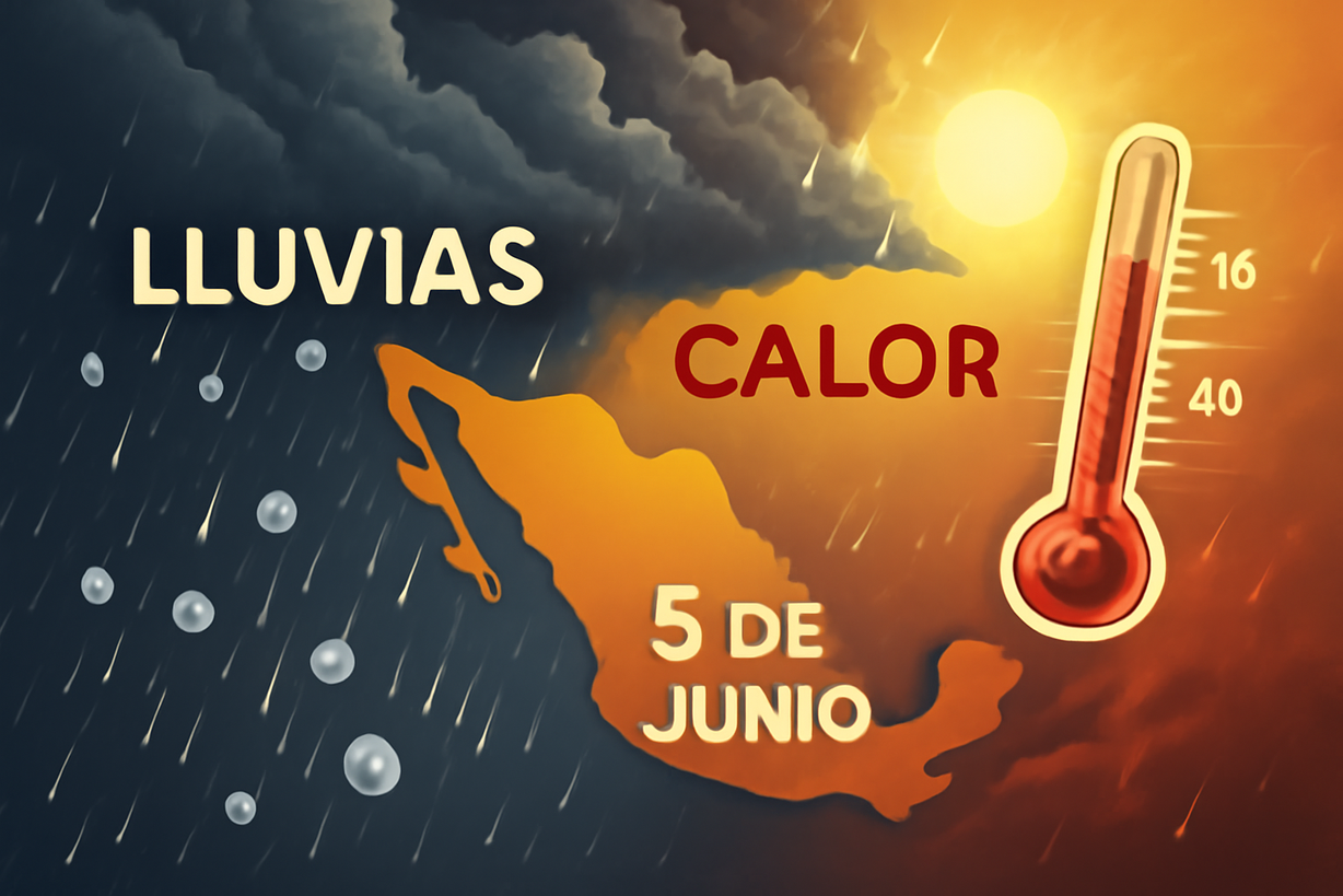 Alerta por lluvias intensas y calor extremo en México este viernes