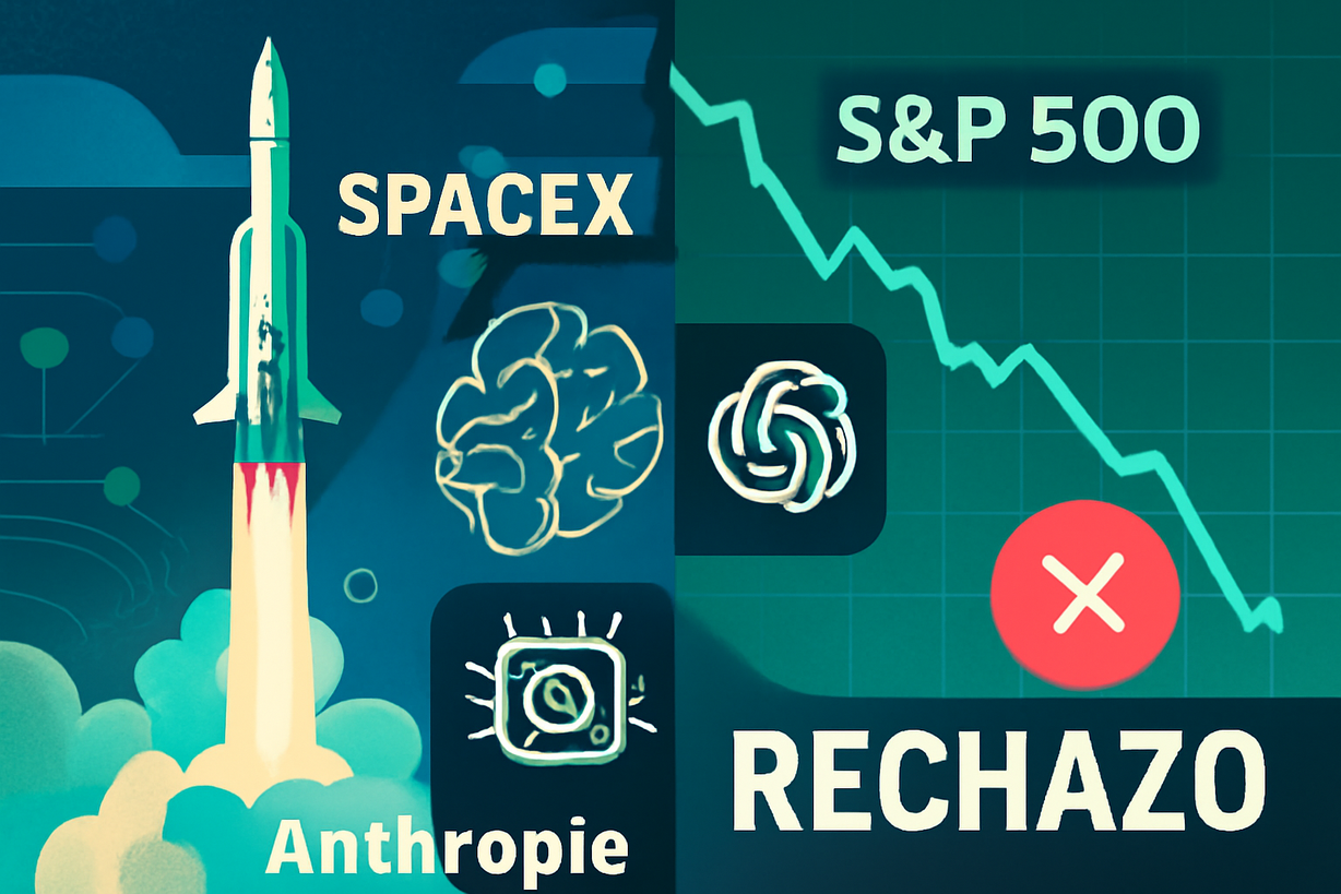 SpaceX se queda fuera del S&P 500: un golpe a sus ambiciones financieras