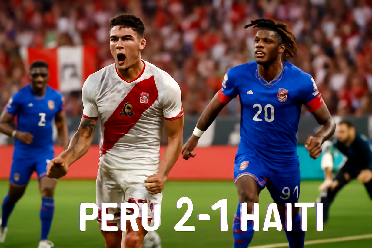 Perú vence a Haití 2-1 en amistoso internacional