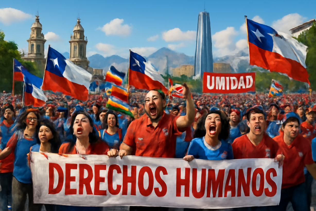 Chile se Une en Marcha por los Derechos Humanos contra el Negacionismo