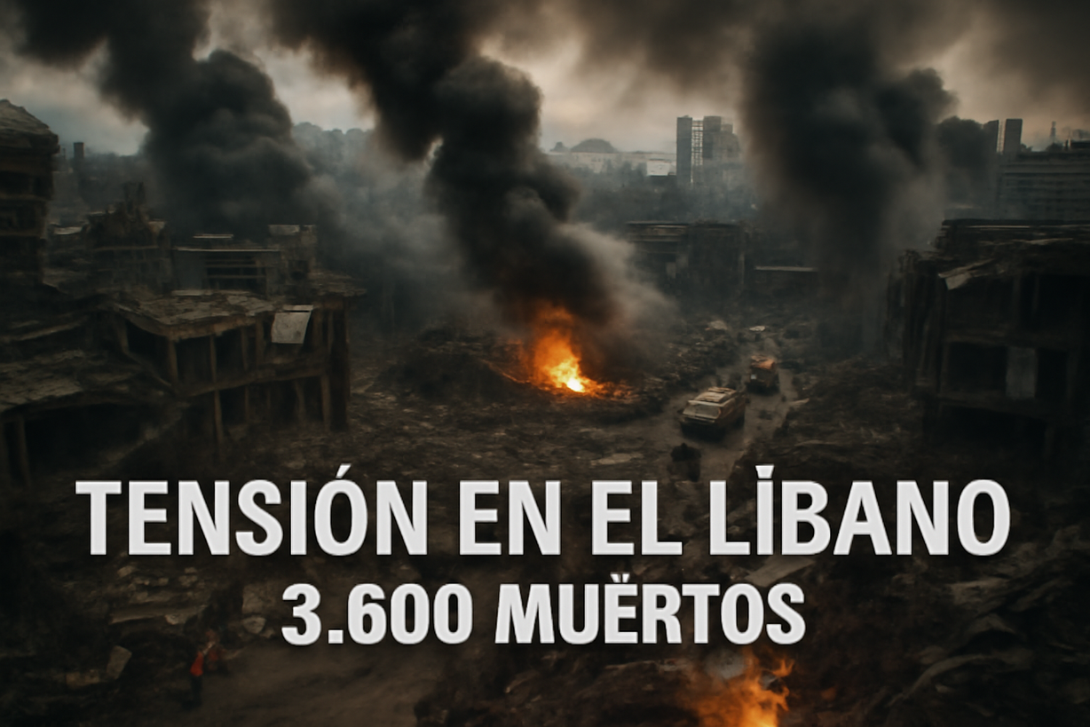 Crisis en Líbano: 3.600 muertos y tensiones crecientes tras bombardeos israelíes