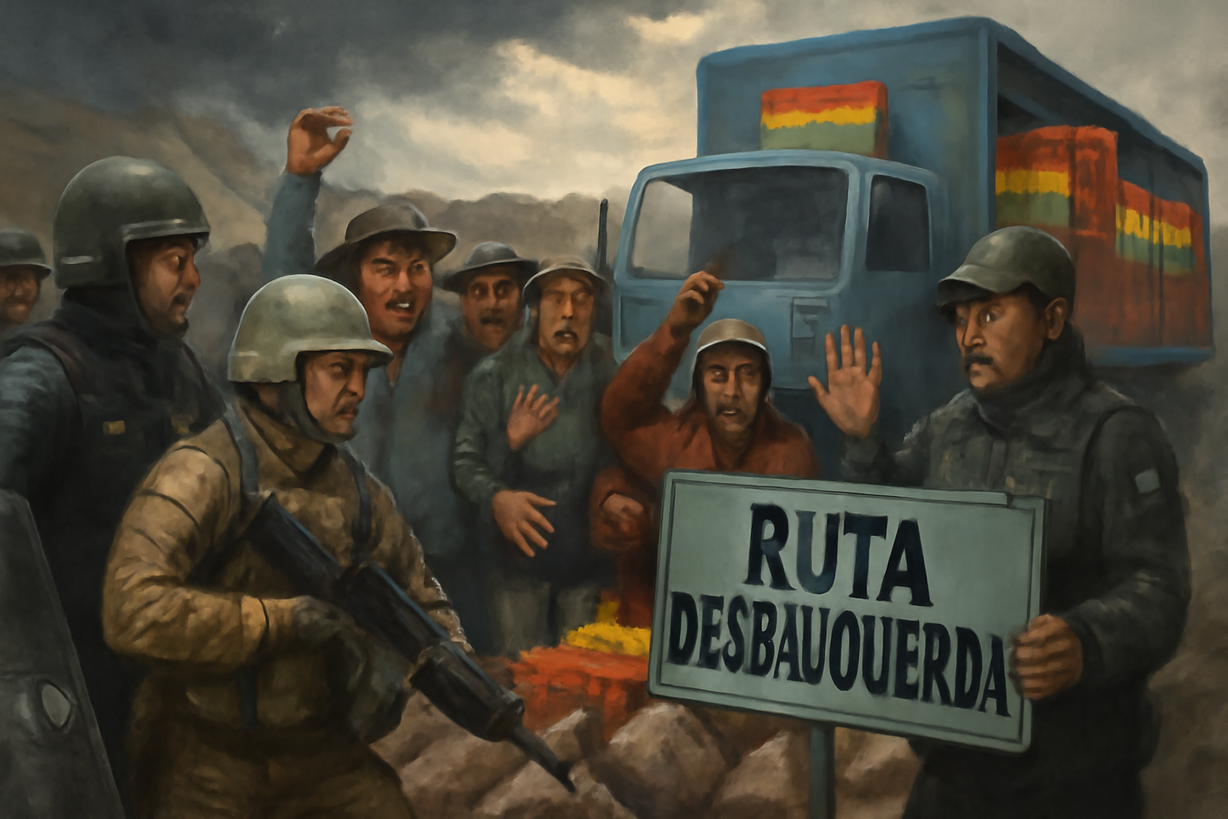 Gobierno boliviano desbloquea ruta vital tras protestas y escasez de alimentos