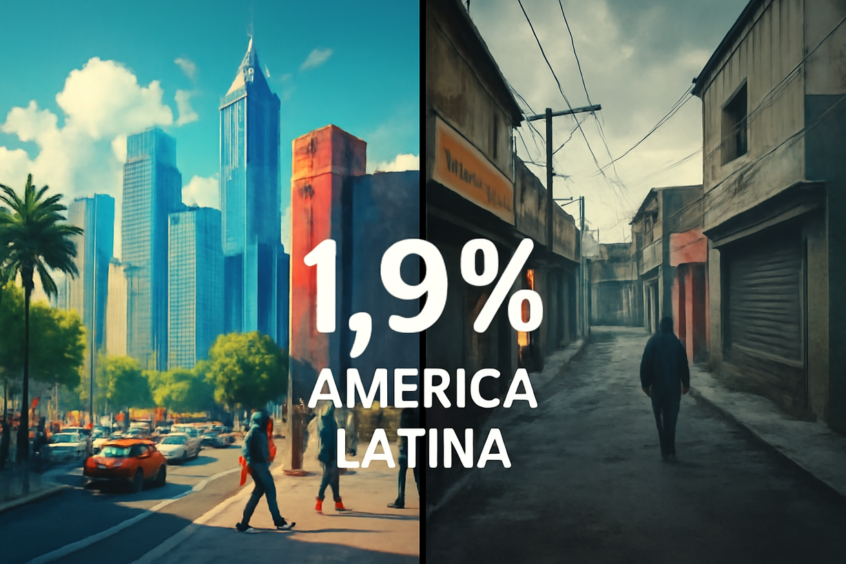 América Latina: Crecimiento del PIB estancado a solo 1,9% para 2026