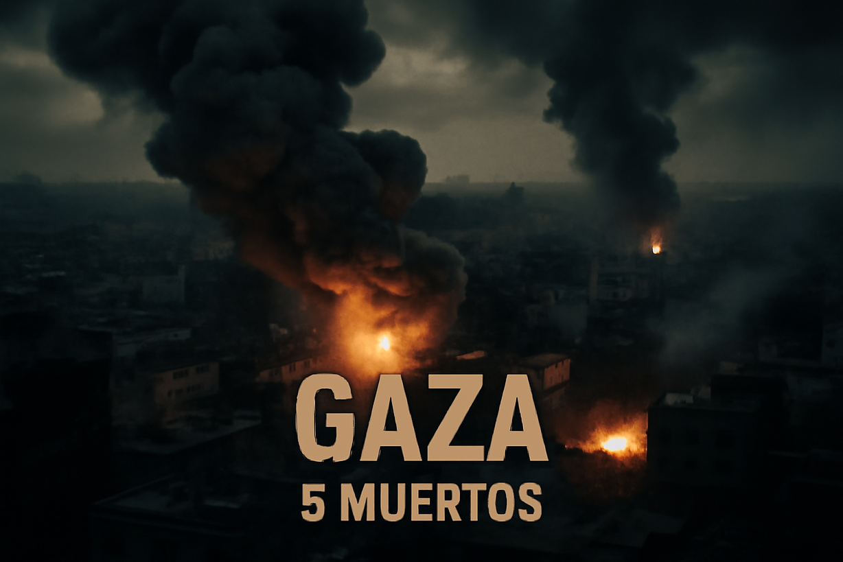 Israel Intensifica Bombardeos en Gaza: Al Menos Cinco Muertos
