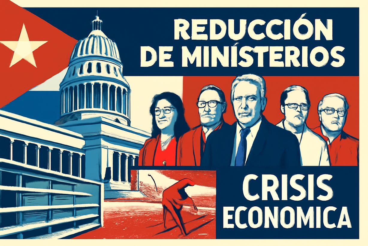 Reestructuración ministerial en Cuba: de 27 a 20 para enfrentar la crisis económica.