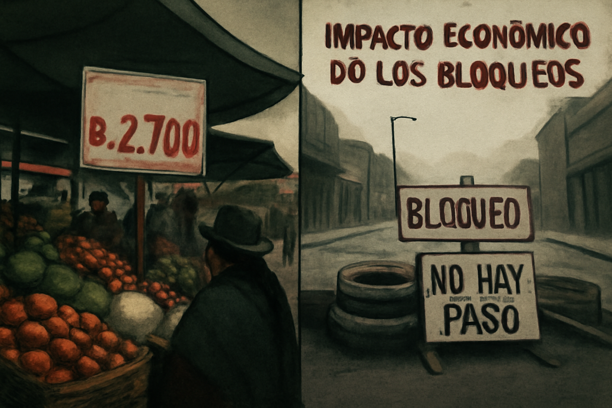 Impacto Económico de Bloqueos en Bolivia: Pérdidas Millonarias y Aumento del Gasto Familiar