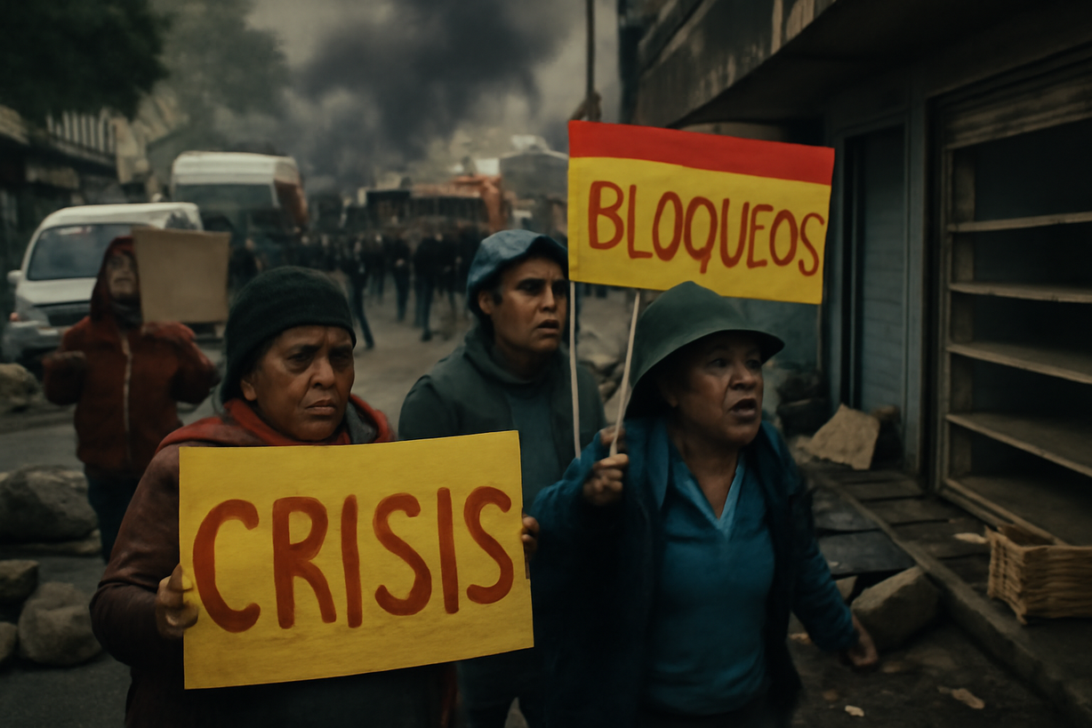 Crisis en Bolivia: Protestas y Bloqueos Desatan Caos Social y Económico