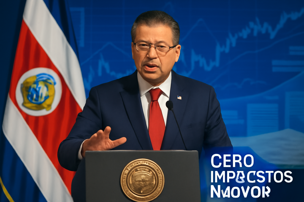 Chaves: No habrá nuevos impuestos, pero sí lucha contra la evasión fiscal