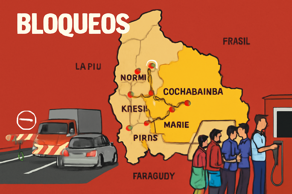 Cochabamba en Crisis: Bloqueos Generan Escasez y Tensión Social en Bolivia