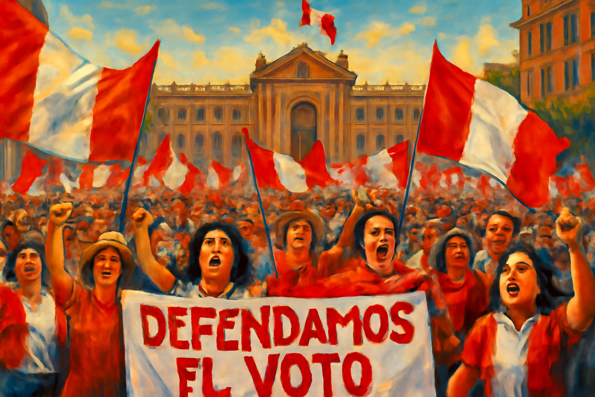 Marcha Nacional por la Defensa del Voto: 'Los 4 Suyos' se Movilizan