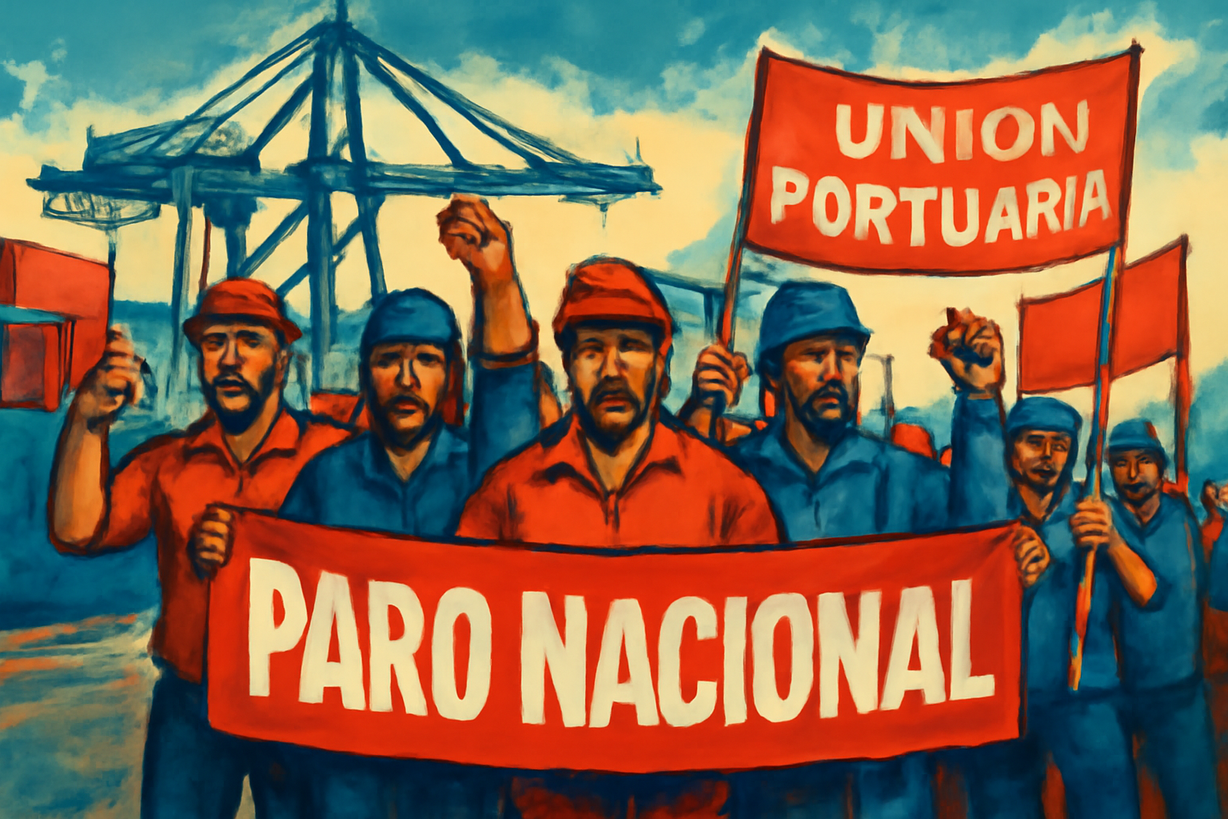 Paralización Nacional Indefinida de Trabajadores Portuarios en Chile por Demandas Históricas