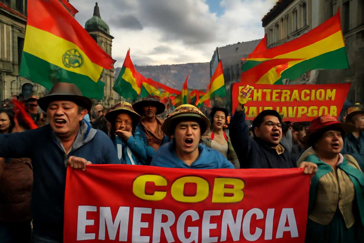 COB Convoca Ampliado Nacional ante Crisis de Bloqueos en Bolivia