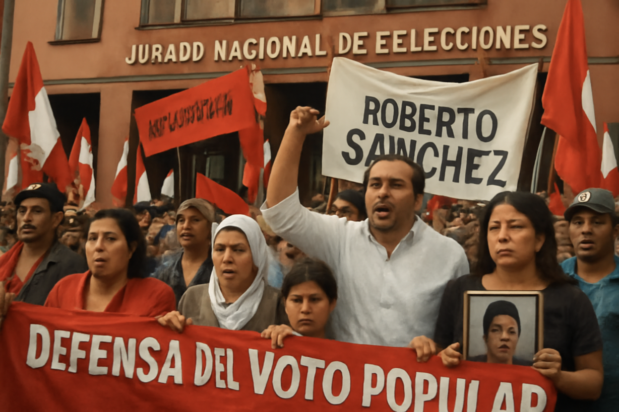 Marcha en Lima: Ciudadanos exigen transparencia en el conteo de votos