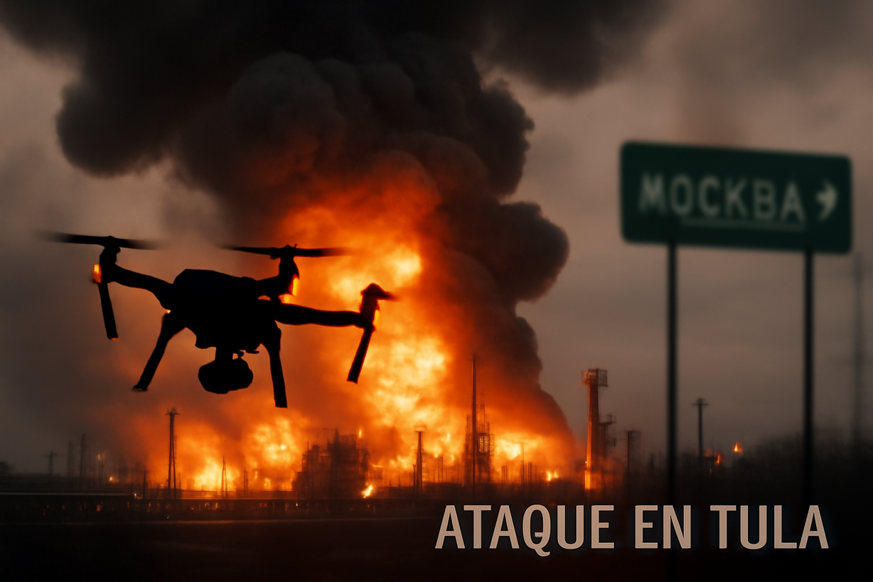 Ucrania Intensifica Ataques con Drones en Rusia: Incendios y Evacuaciones