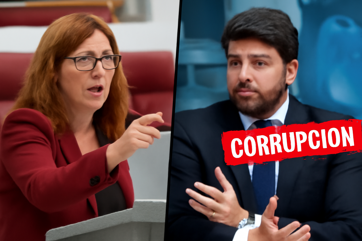 María Marín exige la dimisión de López Miras por escándalo de corrupción en Salud