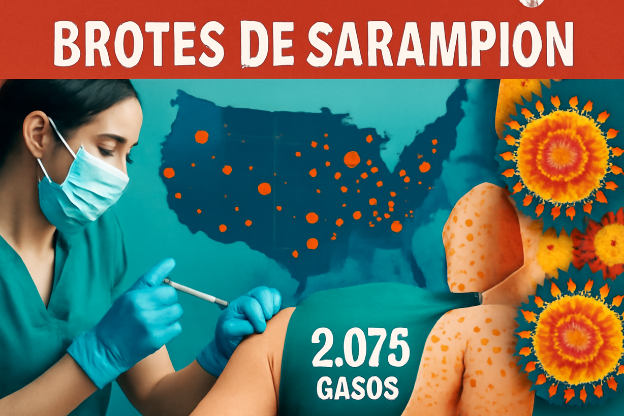 Aumento alarmante de casos de sarampión en EE. UU. en 2026