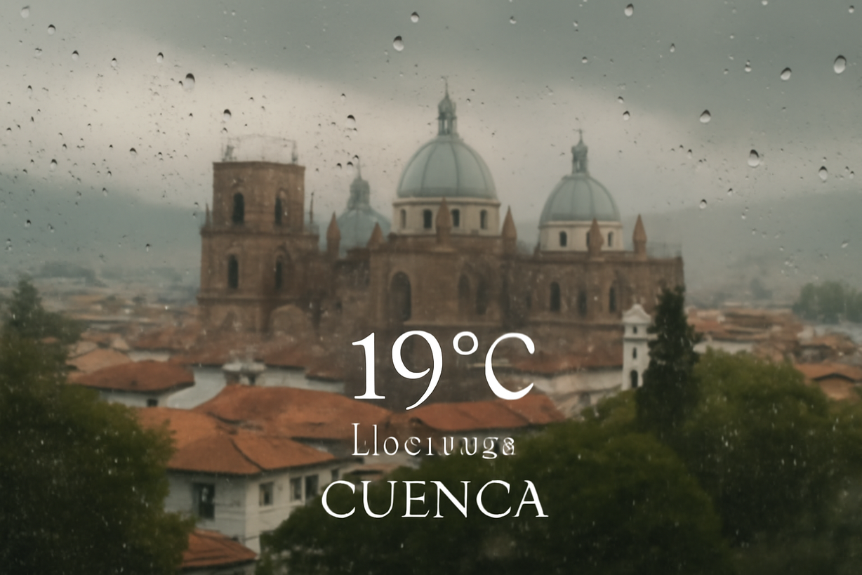 Clima en Cuenca: Lloviznas y temperaturas frescas para el 18 de junio de 2026