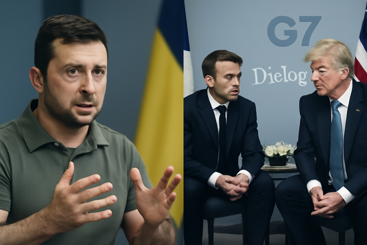 Zelenski se reúne con Macron y Trump tras nuevos ataques en Ucrania