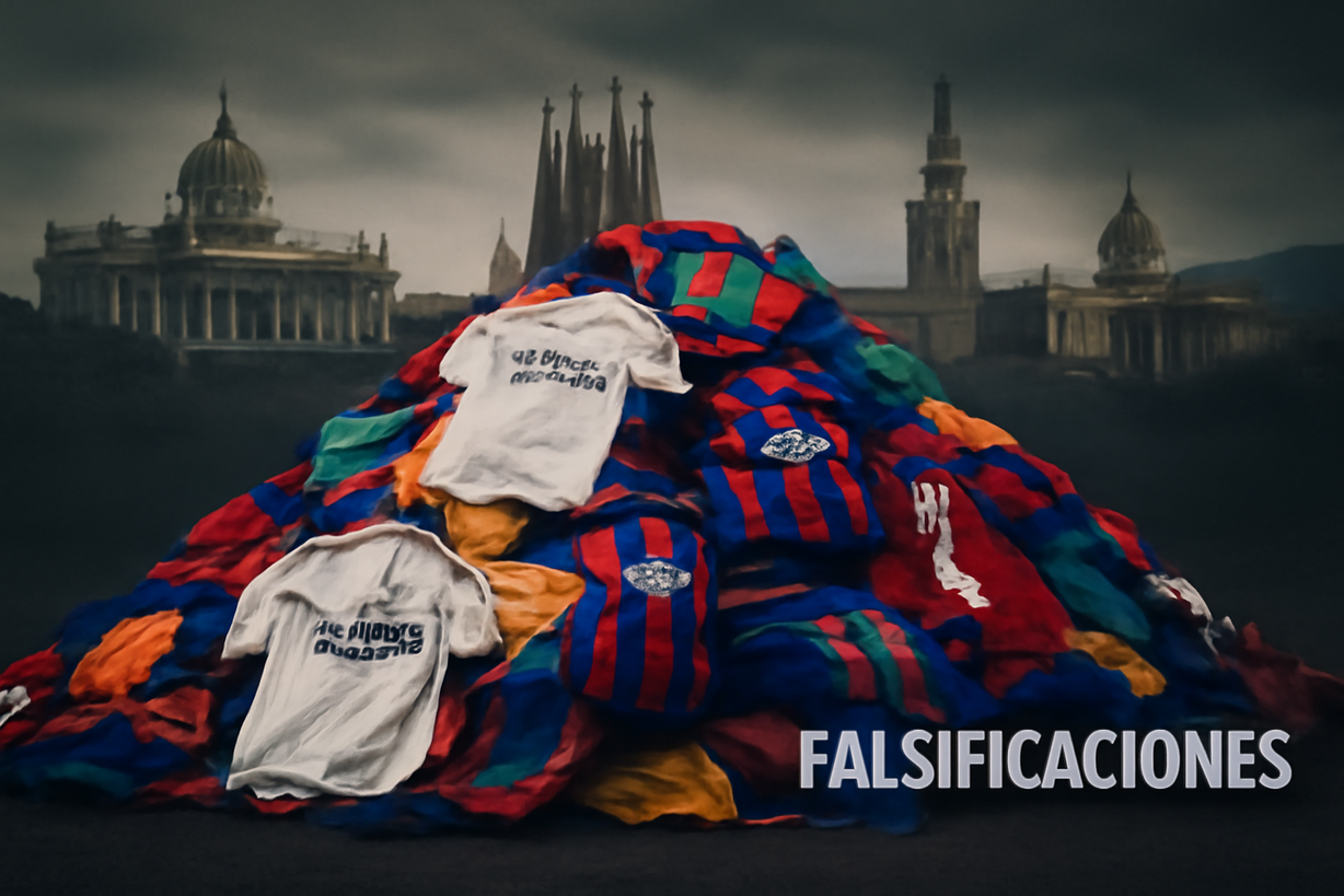 Desmantelan red de camisetas falsificadas durante el Mundial: 66,000 prendas incautadas y 95 detenidos.