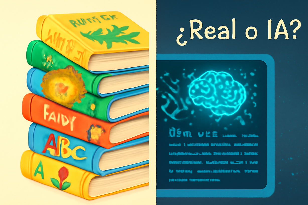 ¿Puede la IA crear libros infantiles originales? El dilema de la indistinguibilidad.