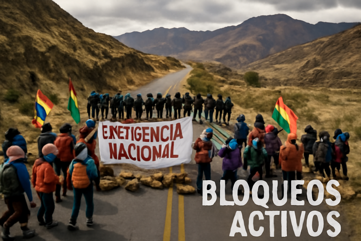 Crisis en Bolivia: Estado de Excepción y Persistentes Bloqueos de Carreteras